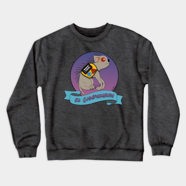 Support Cryptid: Chupacabra Crewneck Sweatshirt by RollingMort91